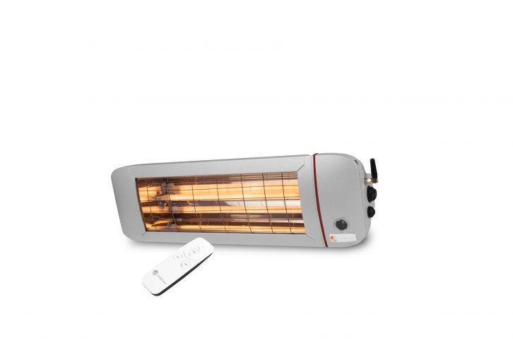 Bad Heizstrahler Bluetooth titan Vorderansicht